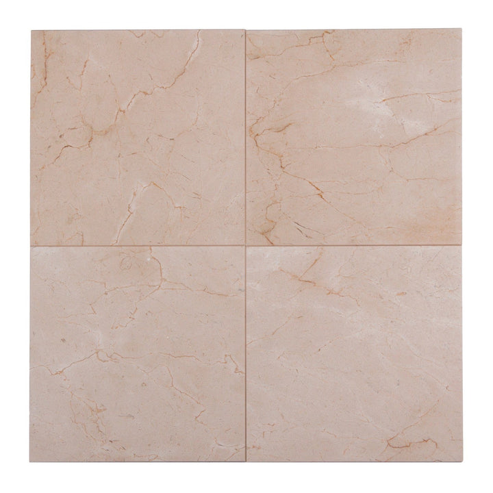 Cream Marfil 12-in x 12-in Polished Marble Floor and Wall Tiles(1-sq. ft/ Piece)