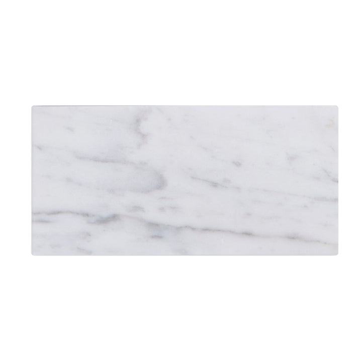 Carrara White 3-in x 6-in Polished Marble Floor and Wall Tiles(0.13-sq. ft/ Piece)