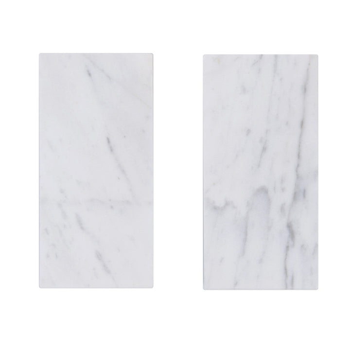 Carrara White Polished Marble Floor and Wall Tiles - Sample (Product Shown is Full Size)