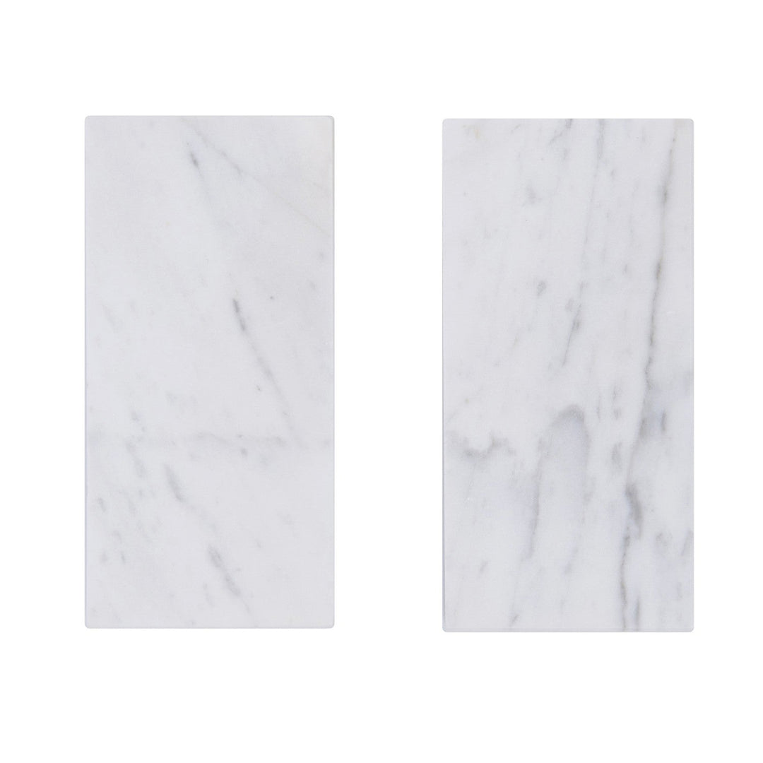 Carrara Cloud 3-in x 6-in Polished Marble Floor and Wall Tiles(0.13-sq. ft/ Piece)