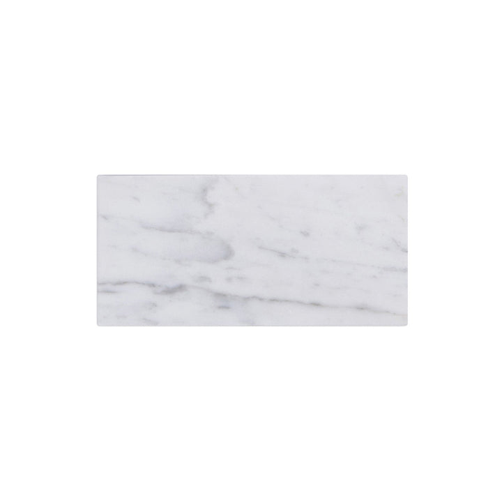 Carrara White 4-in x 12-in Polished  Marble Floor and Wall Tiles(0.33-sq. ft/ Piece)