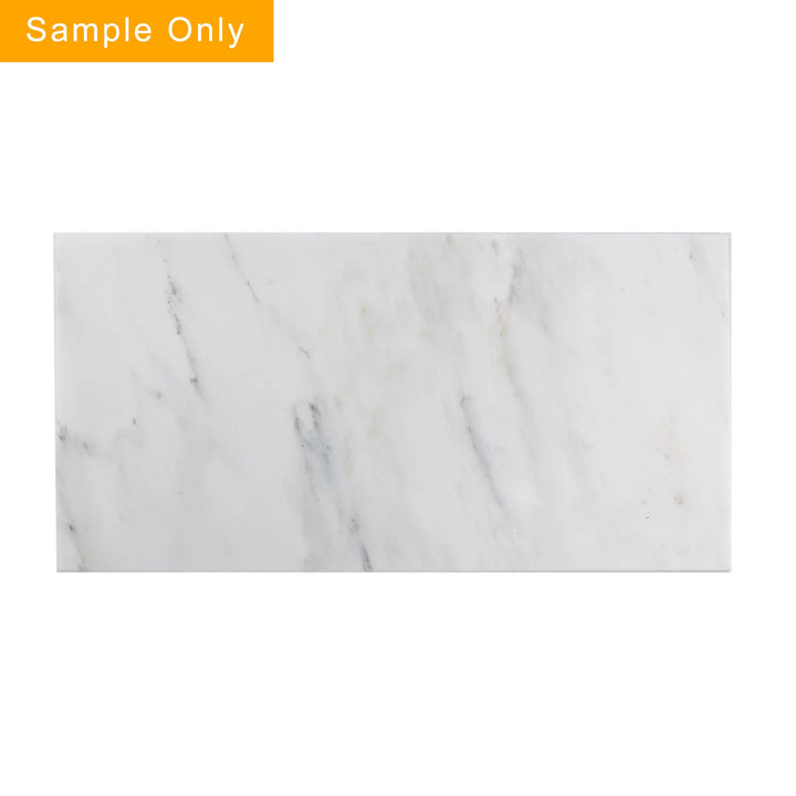 Oriental White Marble Floor and Wall Tiles - Sample (Product Shown is Full Size)
