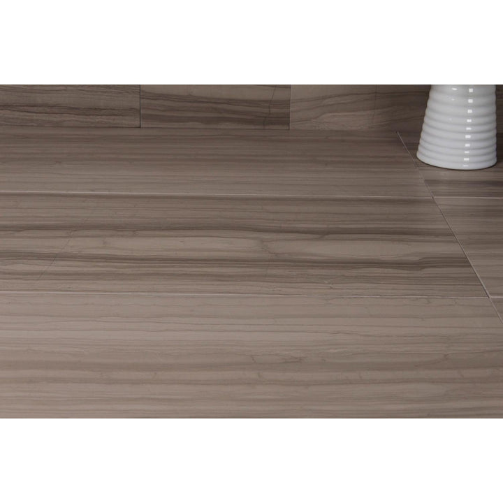 Athens Gray 12-in x 24-in Marble Floor and Wall Tiles(2-sq. ft/ Piece)