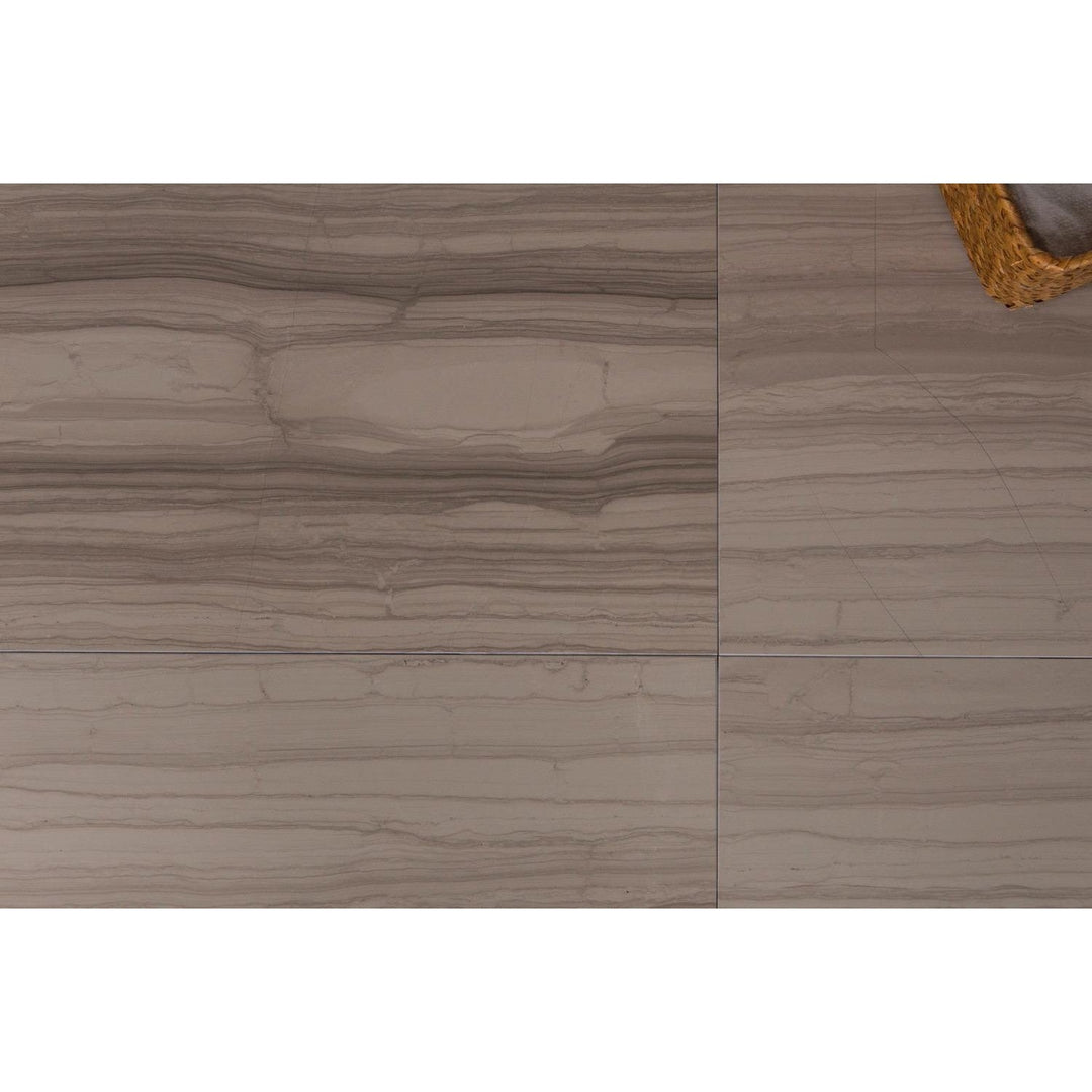 Athens Gray 12-in x 24-in Marble Floor and Wall Tiles(2-sq. ft/ Piece)