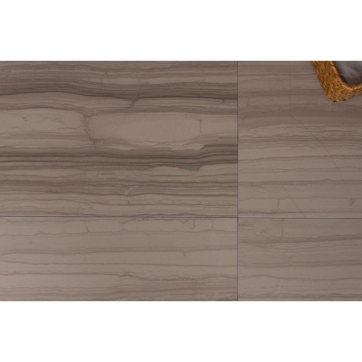 Athens Gray 12-in x 24-in Marble Floor and Wall Tiles(2-sq. ft/ Piece)