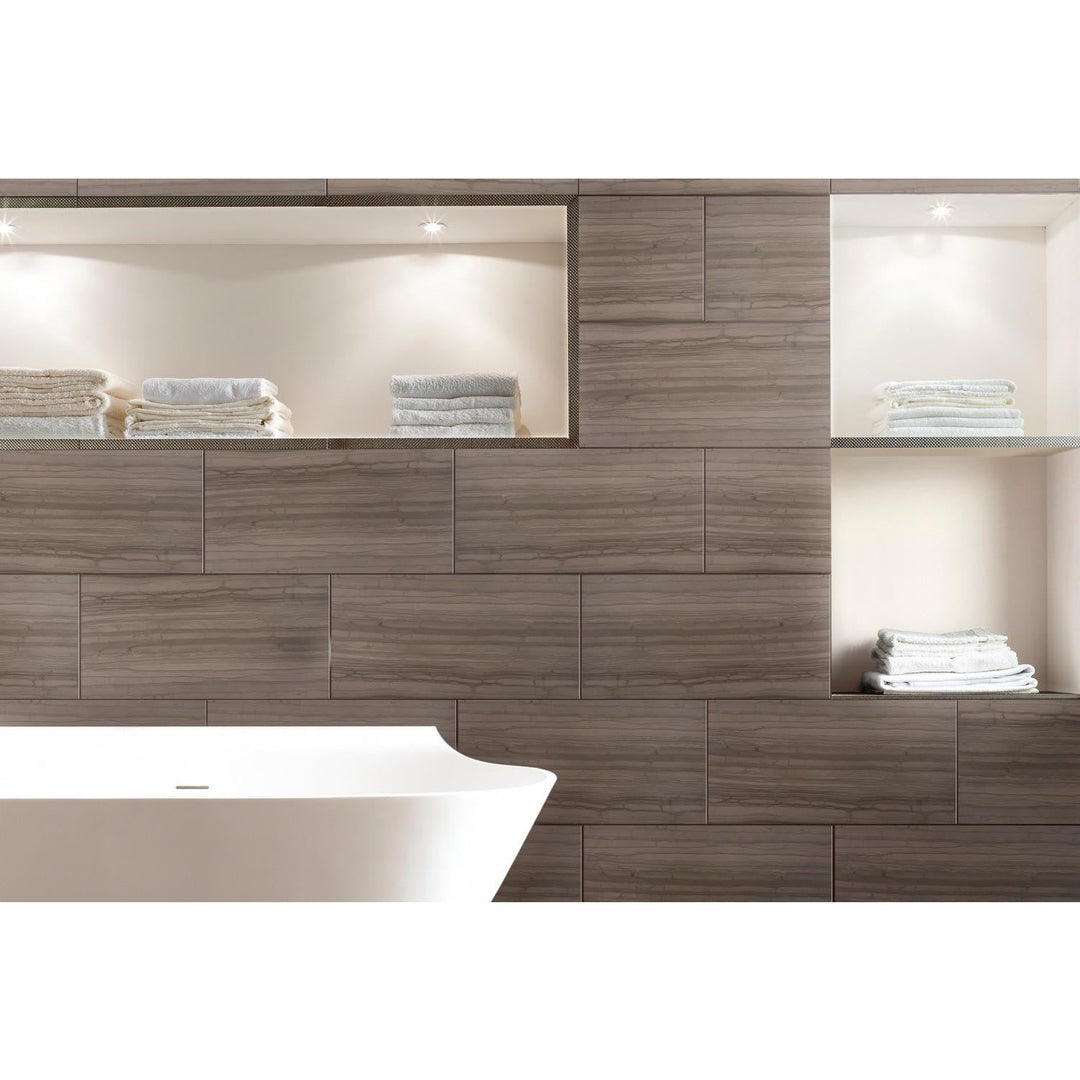 Athens Gray 12-in x 24-in Marble Floor and Wall Tiles(2-sq. ft/ Piece)