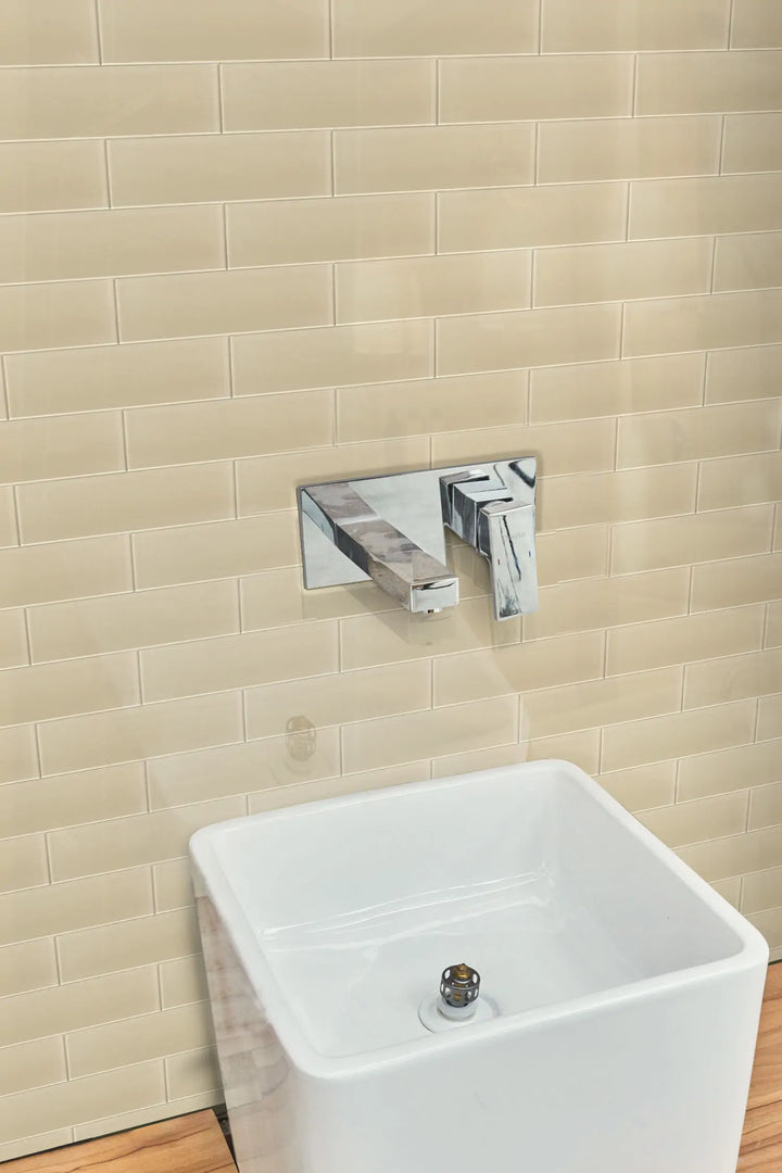 Nude Block 4-in x 12-in Glass Wall Tiles(0.33-sq. ft/ Piece)
