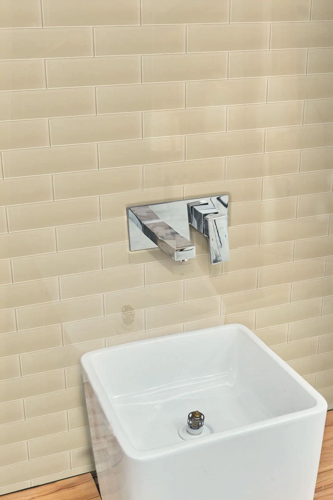 Nude Block 3-in x 6-in Glass Wall Tiles(0.13-sq. ft/ Piece)