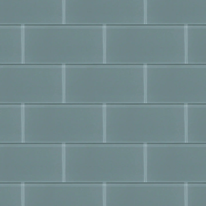 Azure Sea Block 3-in x 6-in Glass Wall Tile(0.13-sq. ft/ Piece)