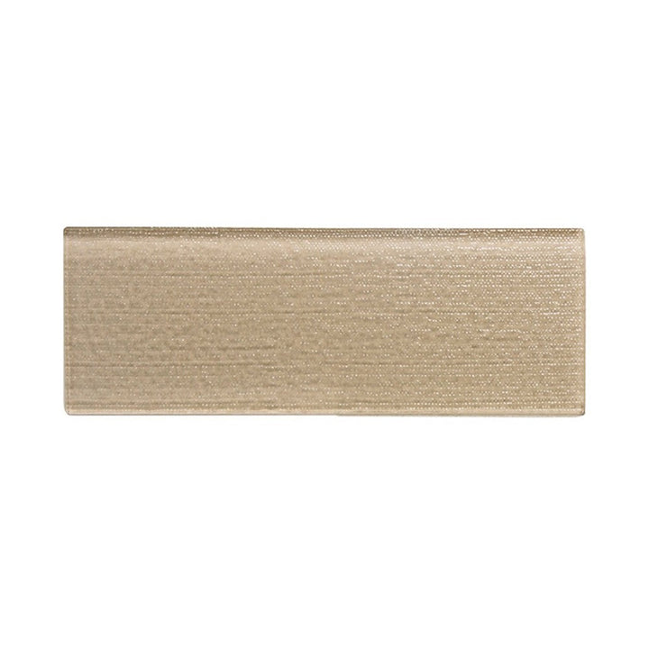 Linen Beige 4-in x 12-in Glass Wall Tiles(0.33-sq. ft/ Piece)