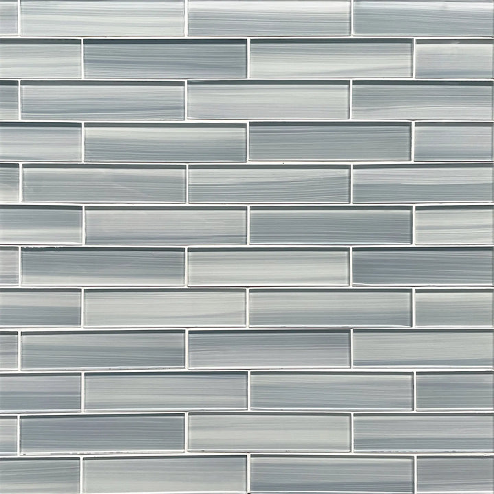 Space Linen Gray 3-in x 12-in Glass Wall Tile(0.25-sq. ft/ Piece)