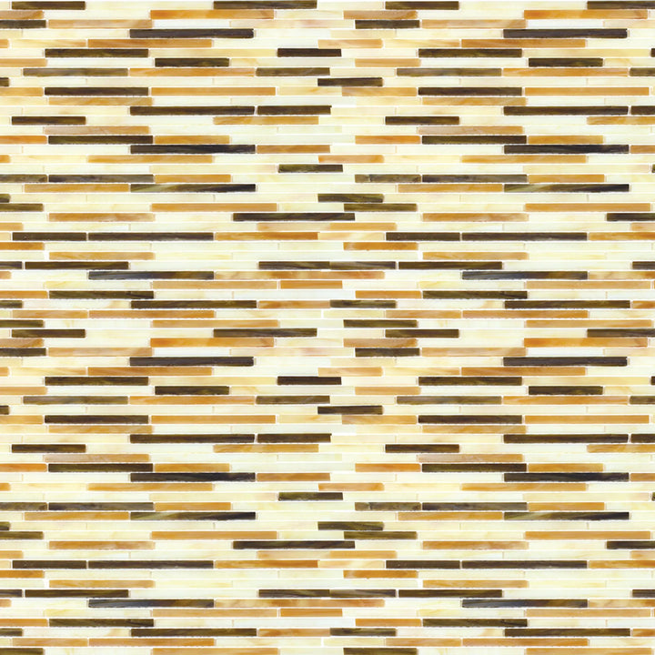 Natural Weave Random Strip Glass Mix 12-in x 13-in Glass Mosaic Wall Tile(1.08-sq. ft/ Piece)