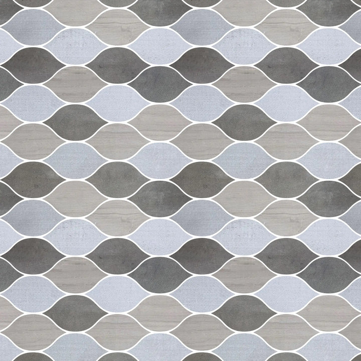 Soft Harmony Feathers 11-1/2-in x 12-in Mixed Marble Mosaic Wall Tile(0.96-sq. ft/ Piece)