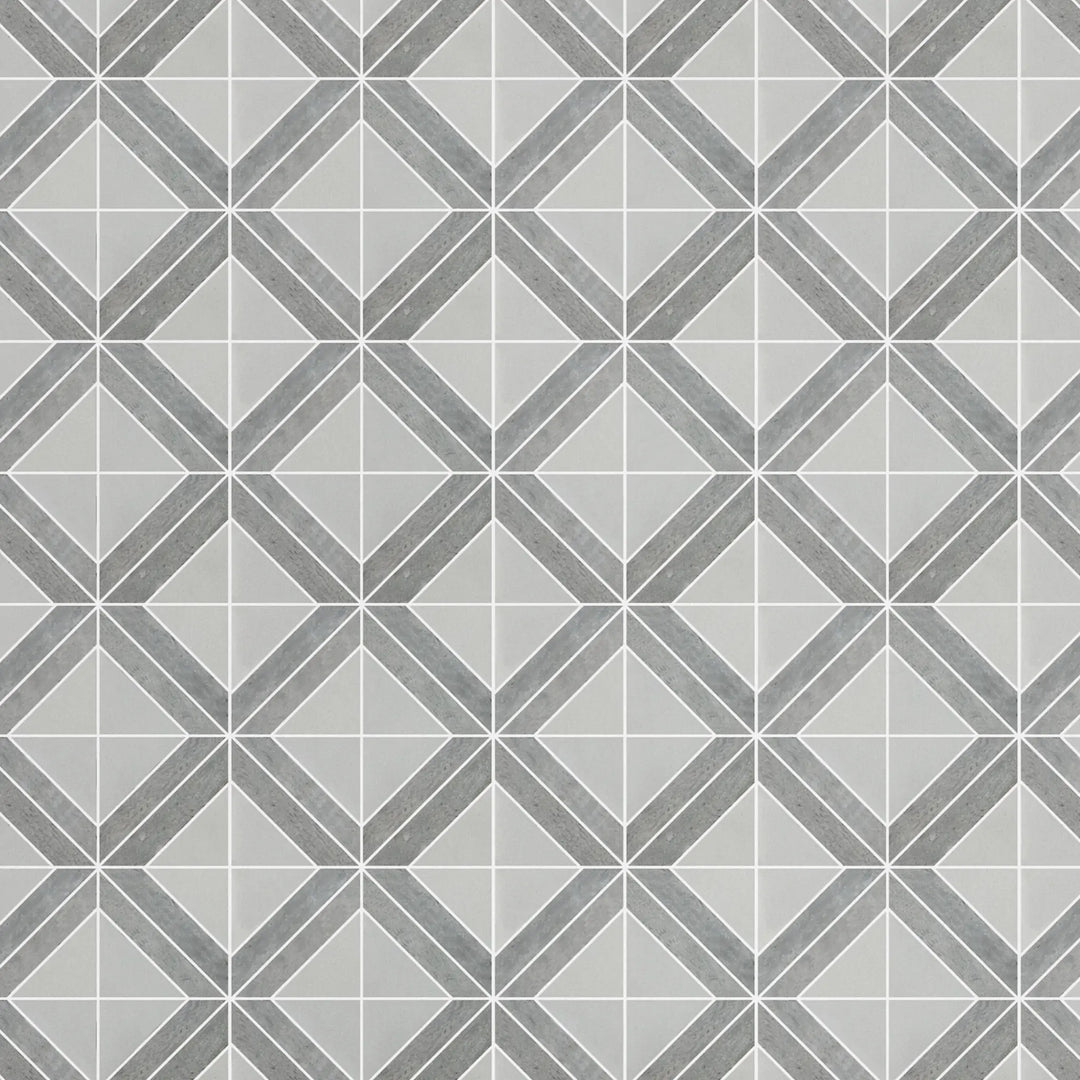 Rubik Cube Pattern Marble Mosaic Floor and Wall Tile - Sample (Product Shown is Full Size)