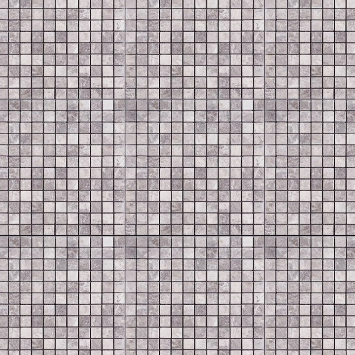 Gray Cloud 12-in x 12-in Polished Marble Mosaic Floor and Wall Tile - Sample (Product Shown is Full Size)