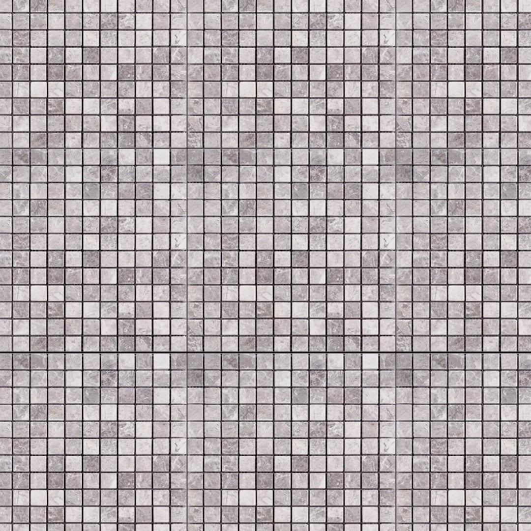 Gray Cloud 12-in x 12-in Polished Marble Mosaic Floor and Wall Tile(1-sq. ft/ Piece)