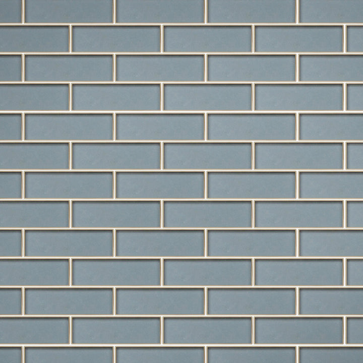 Dark Blue Glass Mosaic with Silver Trim 12-in x 12-in Glass Mosaic Wall Tile(1-sq. ft/ Piece)