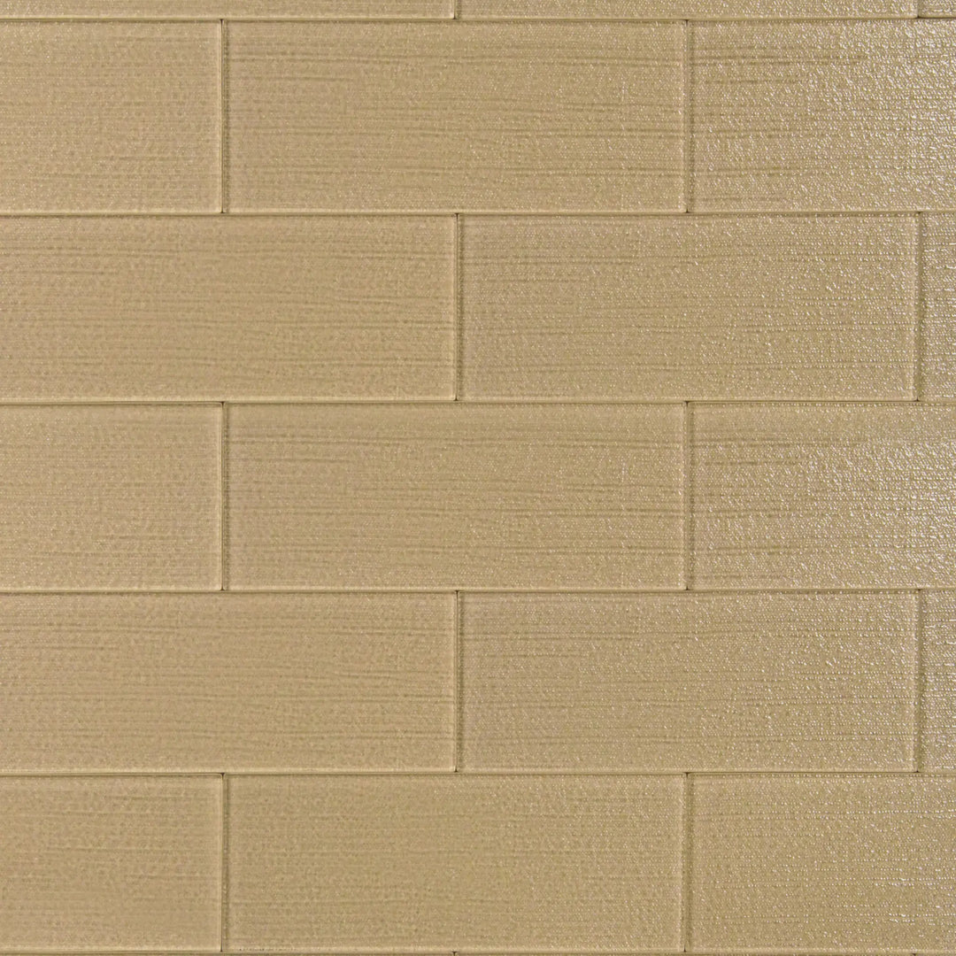 Linen Beige 3-in x 8-in Glass Wall Tiles(0.17-sq. ft/ Piece)