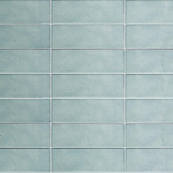Light Blue 3-in x 9-in Glass Tile(0.19-sq. ft/ Piece)
