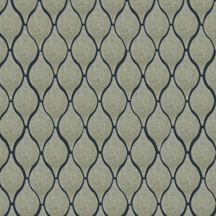 Soft Harmony Feathers Antique Mirror 9-in x 10-in Glass Mosaic Wall Tile(1-sq. ft/ Piece)