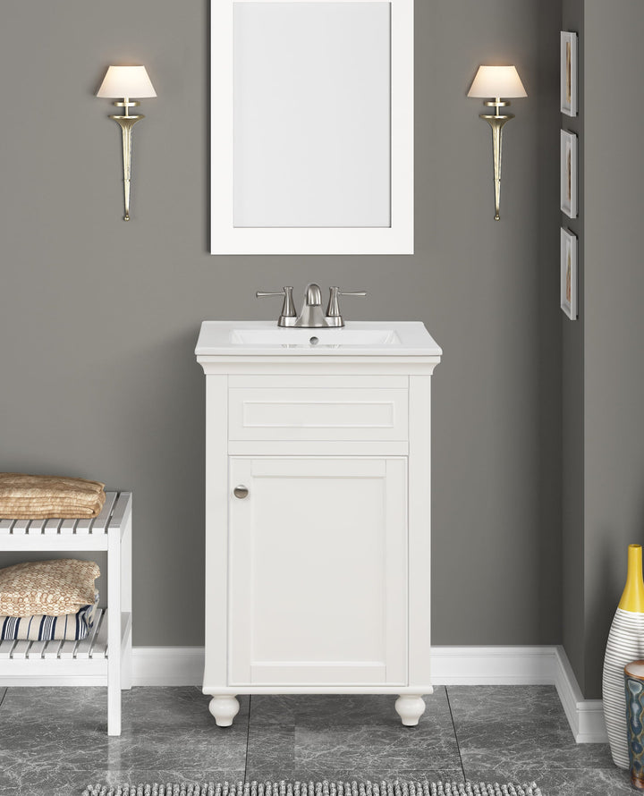 Mini 20" Single Vanity With Porcelain Top
