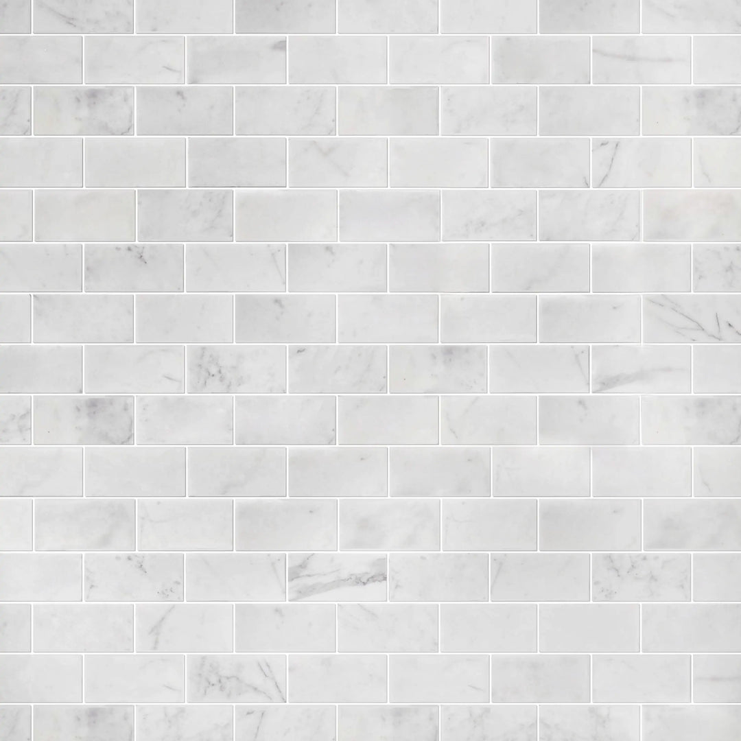 Calacatta 12-in x 12-in Polished Marble Mosaic Floor and Wall Tile(1-sq. ft/ Piece)