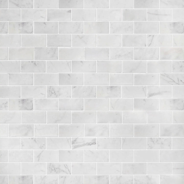 Calacatta 12-in x 12-in Polished Marble Mosaic Floor and Wall Tile(1-sq. ft/ Piece)