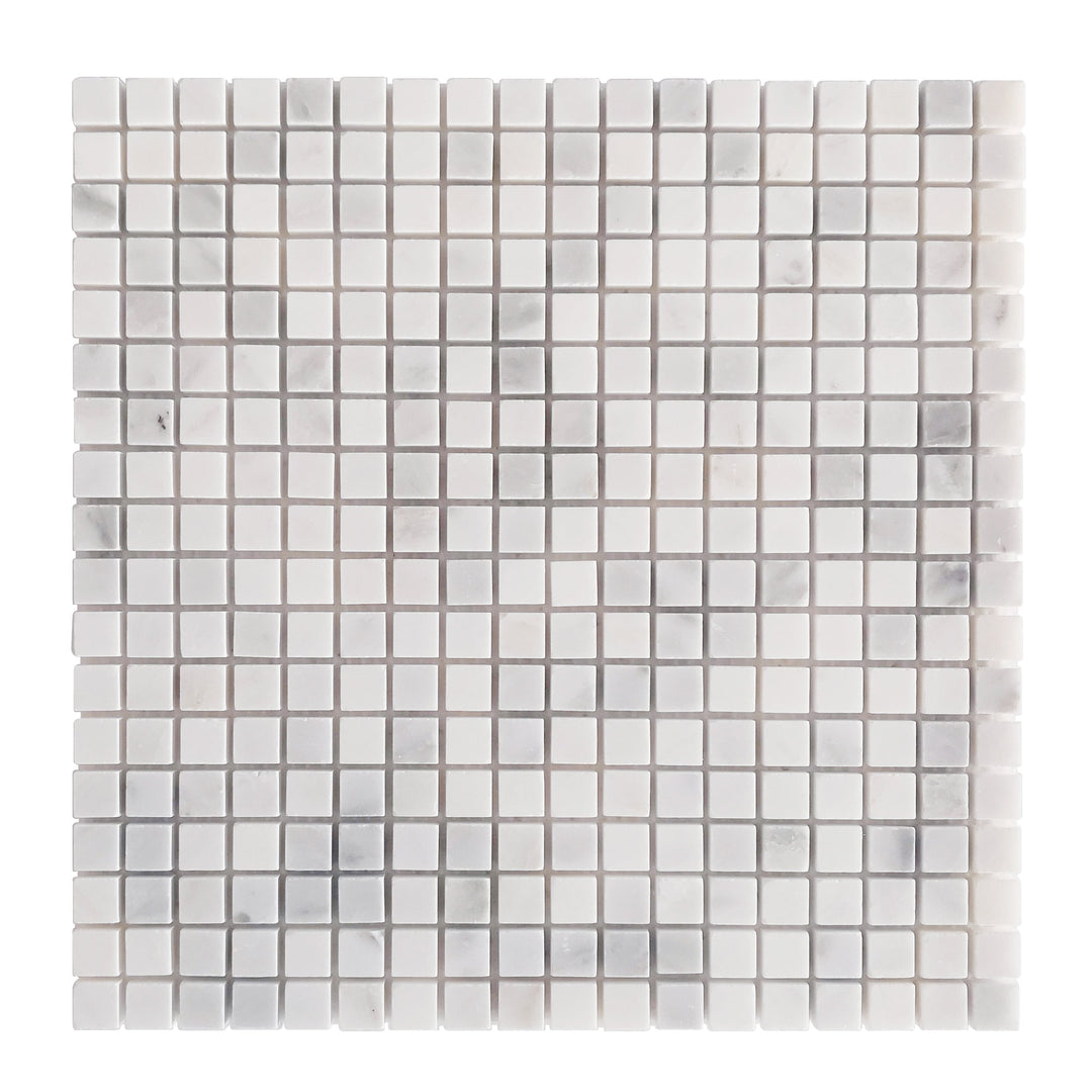 Oriental White 12-in x 12-in Marble Mosaic Floor and Wall Tile(1-sq. ft/ Piece)