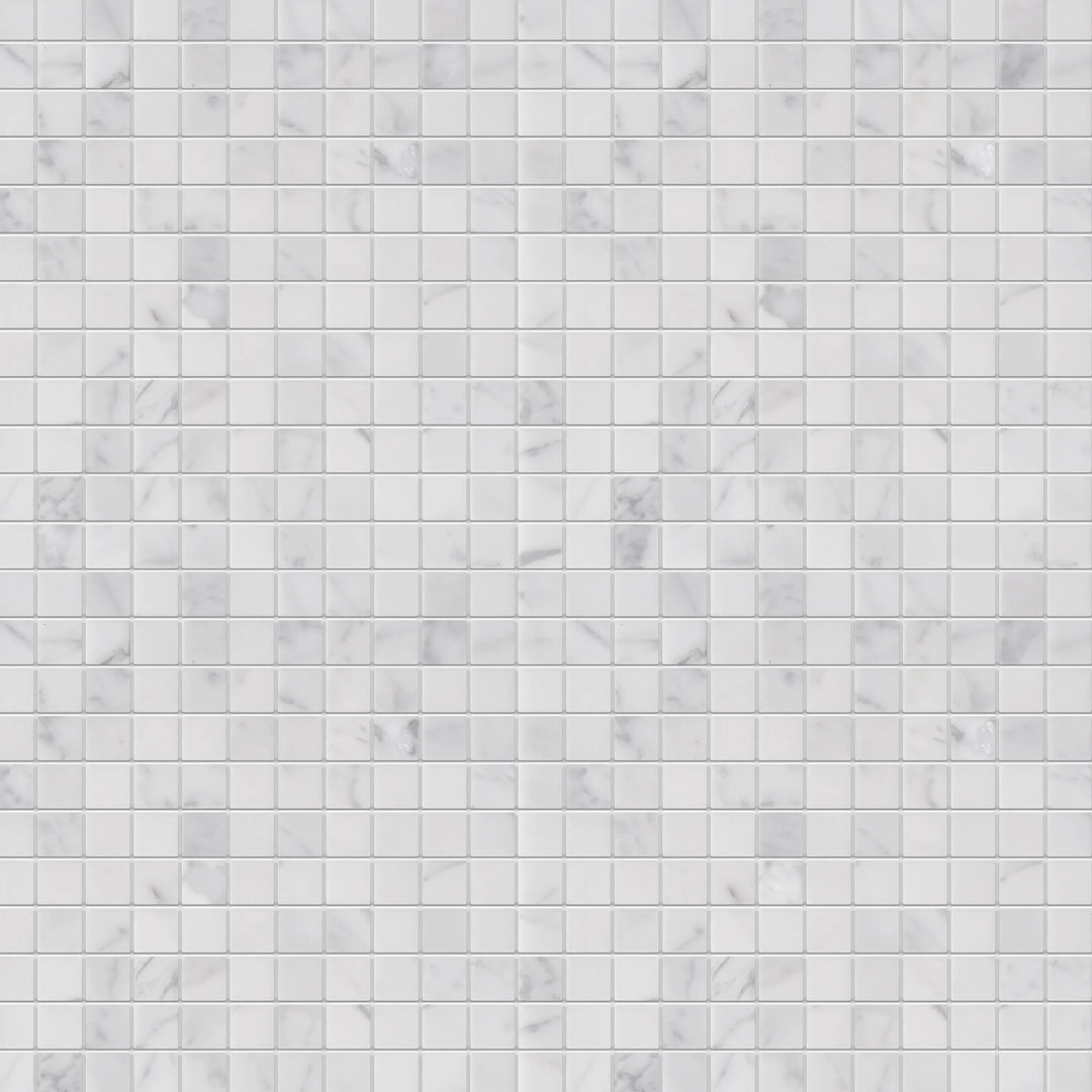 Oriental White 12-in x 12-in Marble Mosaic Floor and Wall Tile(1-sq. ft/ Piece)