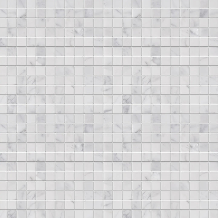 Oriental White 12-in x 12-in Marble Mosaic Floor and Wall Tile(1-sq. ft/ Piece)