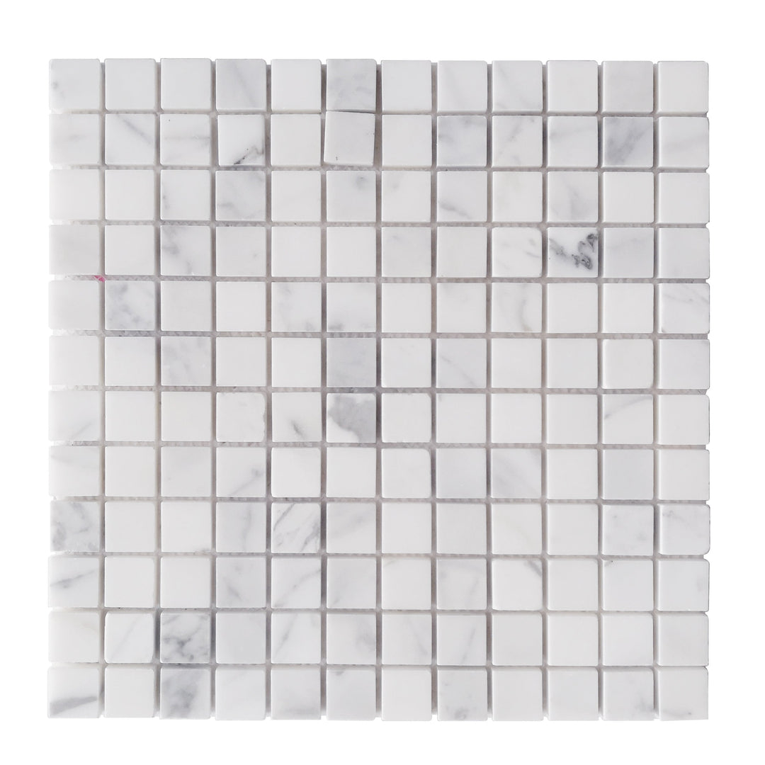 Oriental White 12-in x 12-in Marble Mosaic Floor and Wall Tile(1-sq. ft/ Piece)