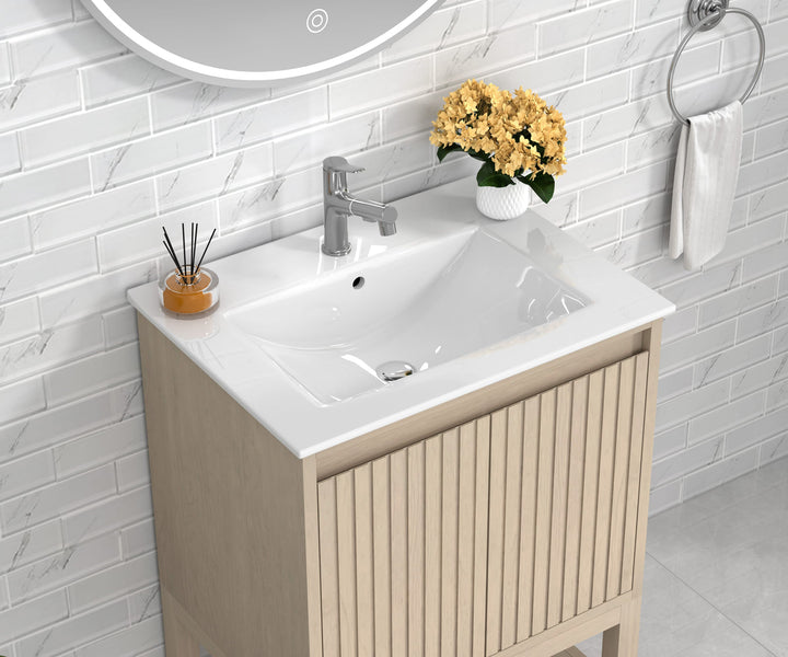 Mena Single Vanity With Porcelain Top