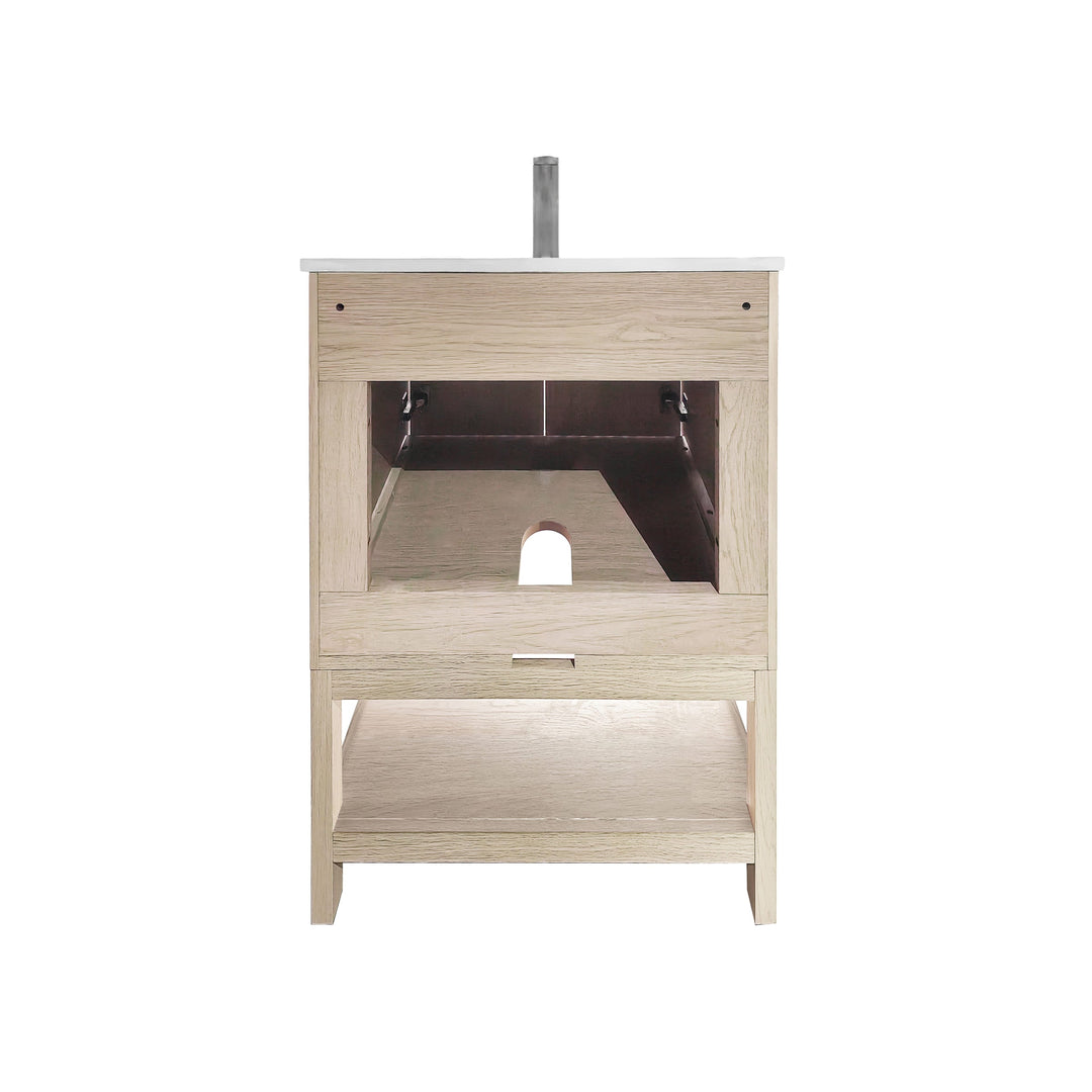 Mena Single Vanity With Porcelain Top