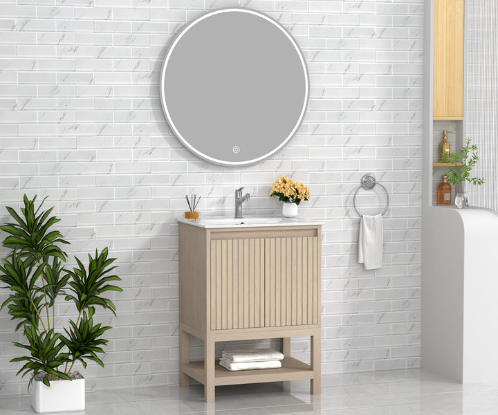 Mena Single Vanity With Porcelain Top