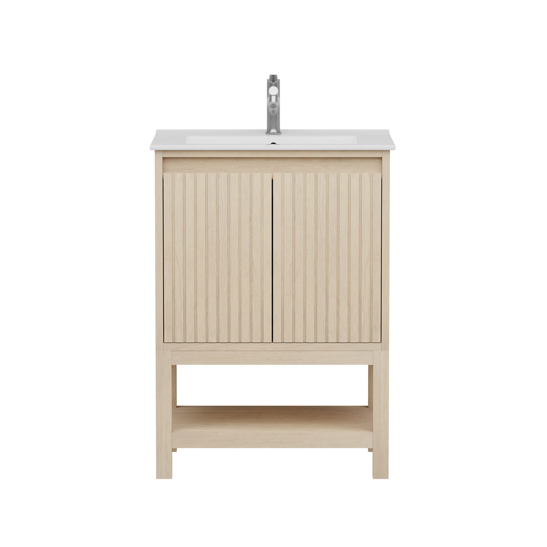 Mena Single Vanity With Porcelain Top