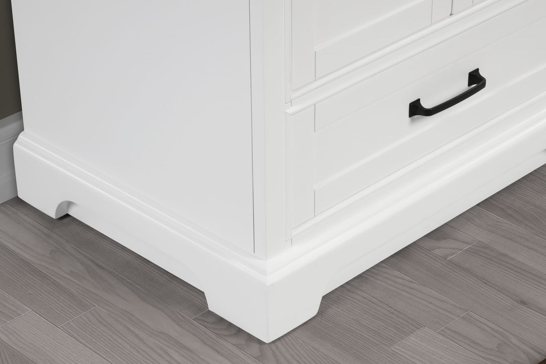 Rhoda Vanity Set with Carrara Marble Top