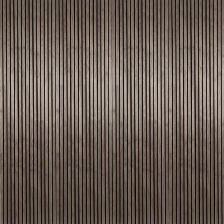24-in x 94-1/2-in Acoustic Wood Slat Wall Panel - American Walnut(16-sq. ft/ Piece)