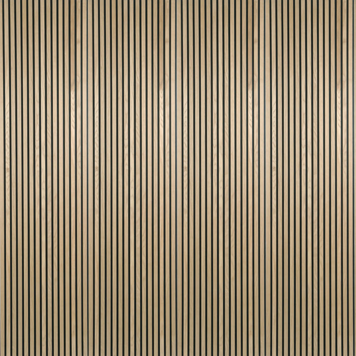 24-in x 94-1/2-in Acoustic Wood Slat Wall Panel - Natural Oak(16-sq. ft/ Piece)