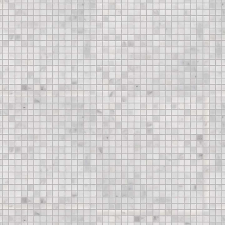 Oriental White 12-in x 12-in Marble Mosaic Floor and Wall Tile(1-sq. ft/ Piece)