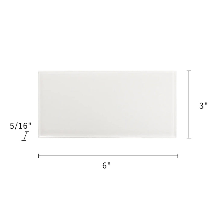 Ice Block Glass Wall Tiles - Sample (Product Shown is Full Size)