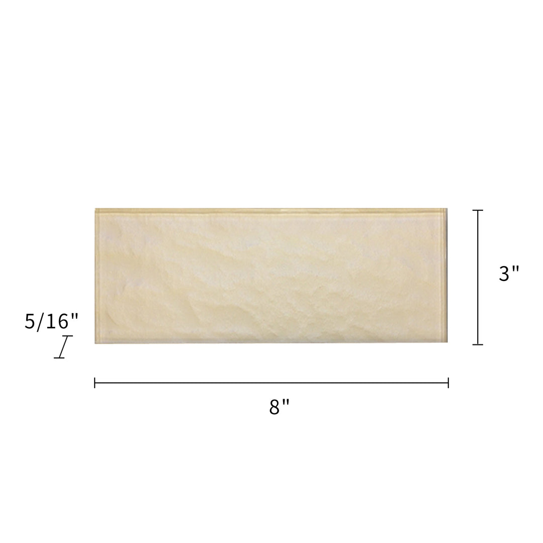 Champagne Glass Wall Tiles - Sample (Product Shown is Full Size)