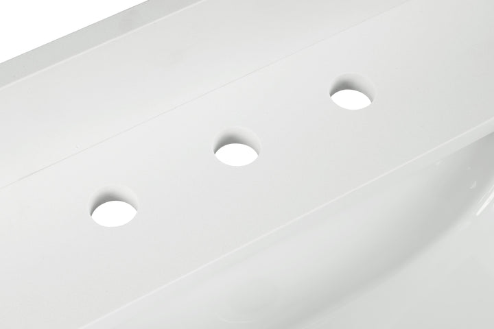 43" Snow White Quartz Vanity Top Sink