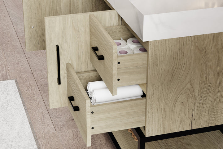 Utopia Vanity with Calacatta Sintered Stone Top