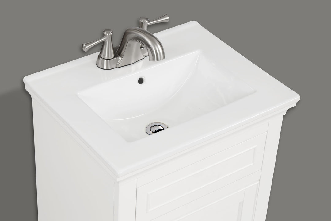 Mini 20" Single Vanity With Porcelain Top