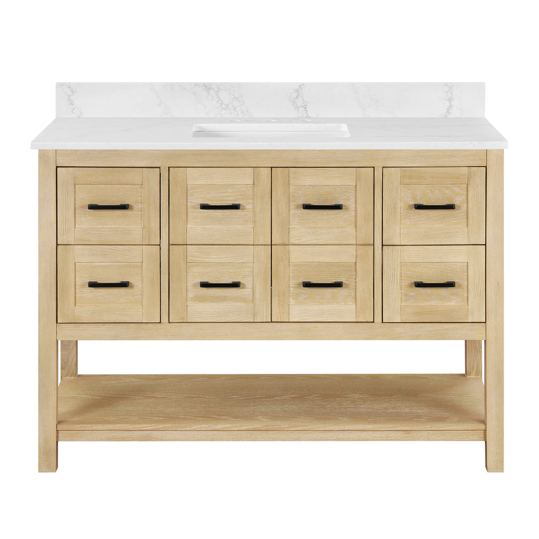 Lamoure 48" single Vanity Base in Natural Oak