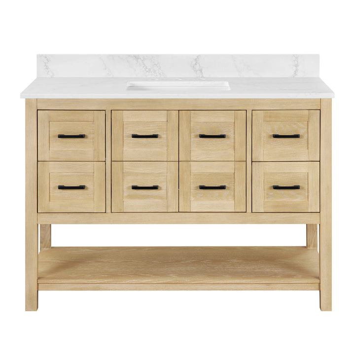 Lamoure 48" single Vanity Base in Natural Oak
