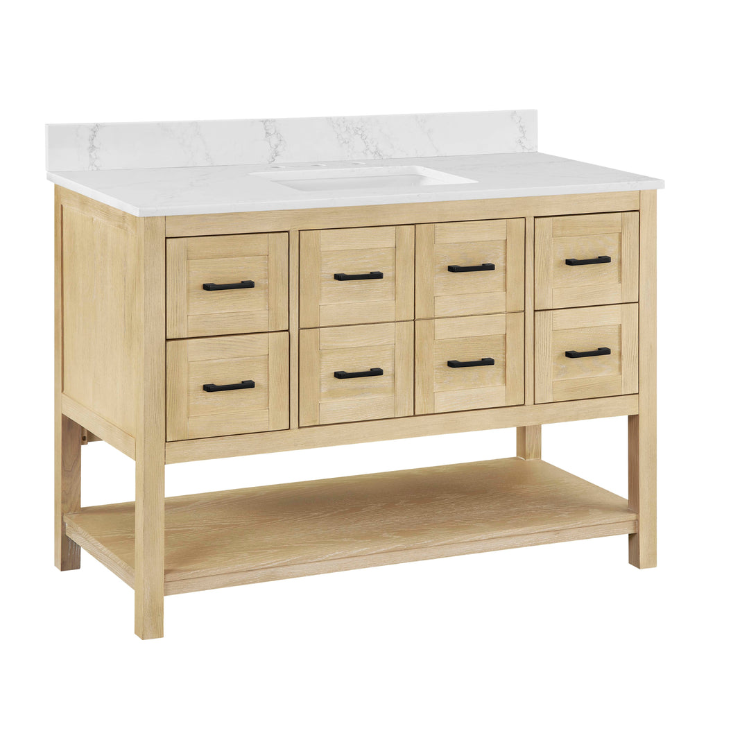 Lamoure 48" single Vanity Base in Natural Oak
