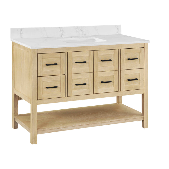 Lamoure 48" single Vanity Base in Natural Oak