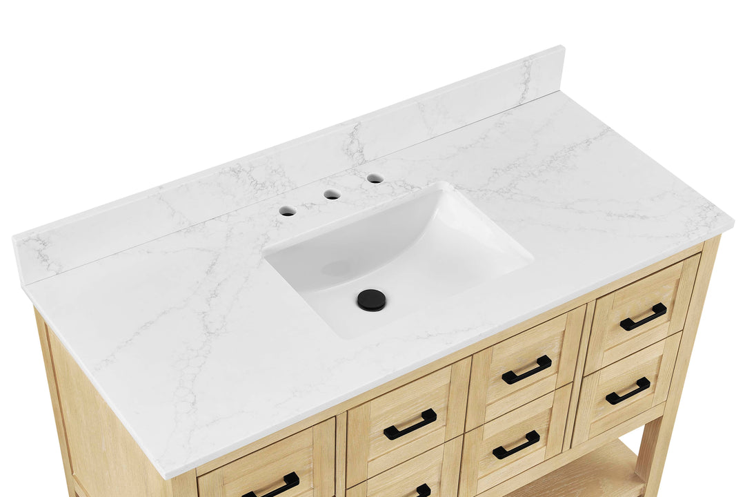 Lamoure 48" single Vanity Base in Natural Oak