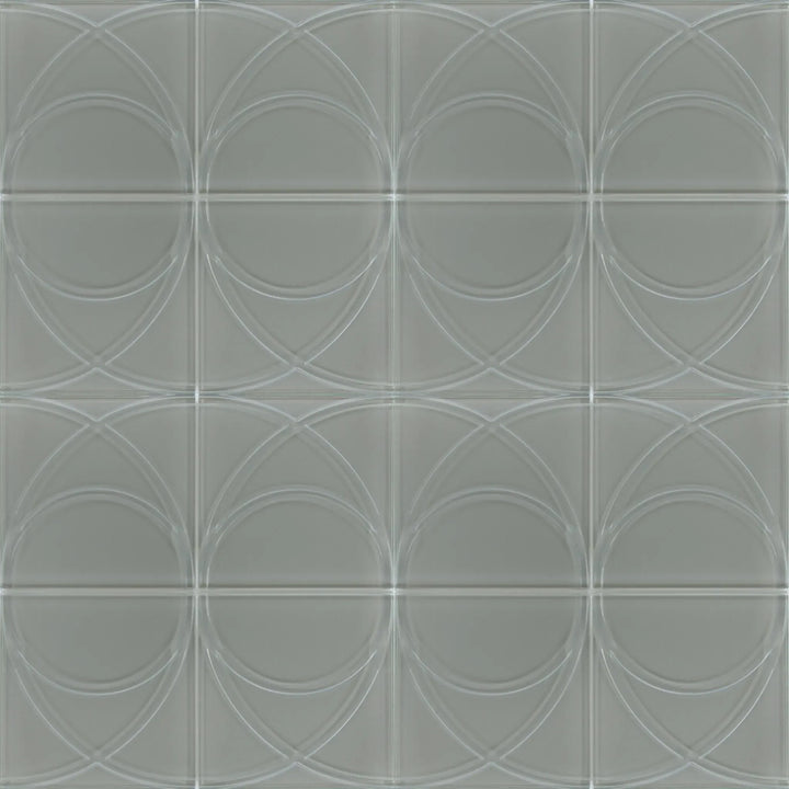 Taupe Swirl Glass Mosaic Wall Tile - Sample (Product Shown is Full Size)